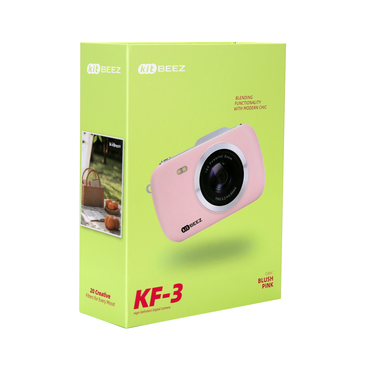 KiTBEEZ KF-3 Digital Camera 64MP 18X Retro Camera