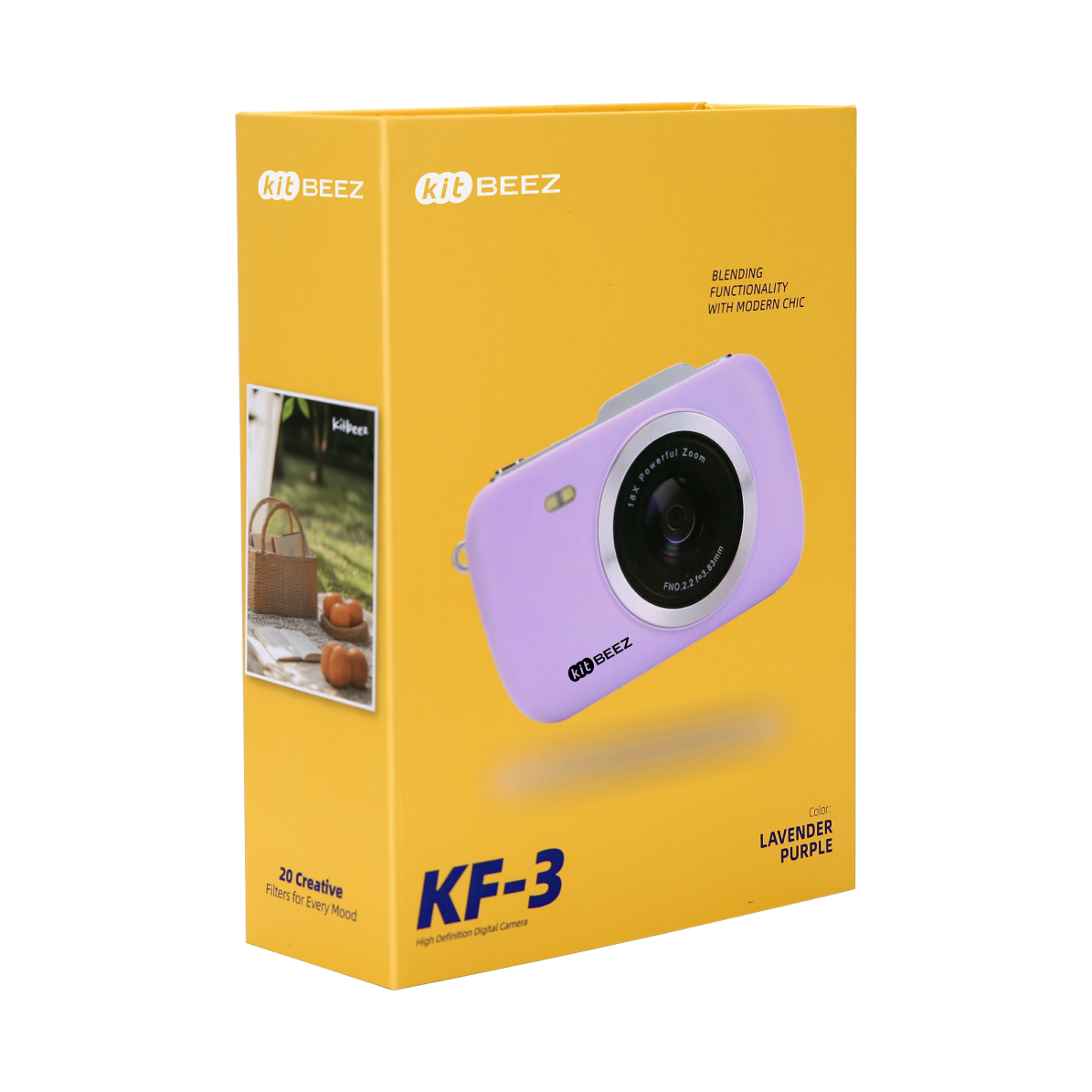 KiTBEEZ KF-3 Digital Camera 64MP 18X Retro Camera
