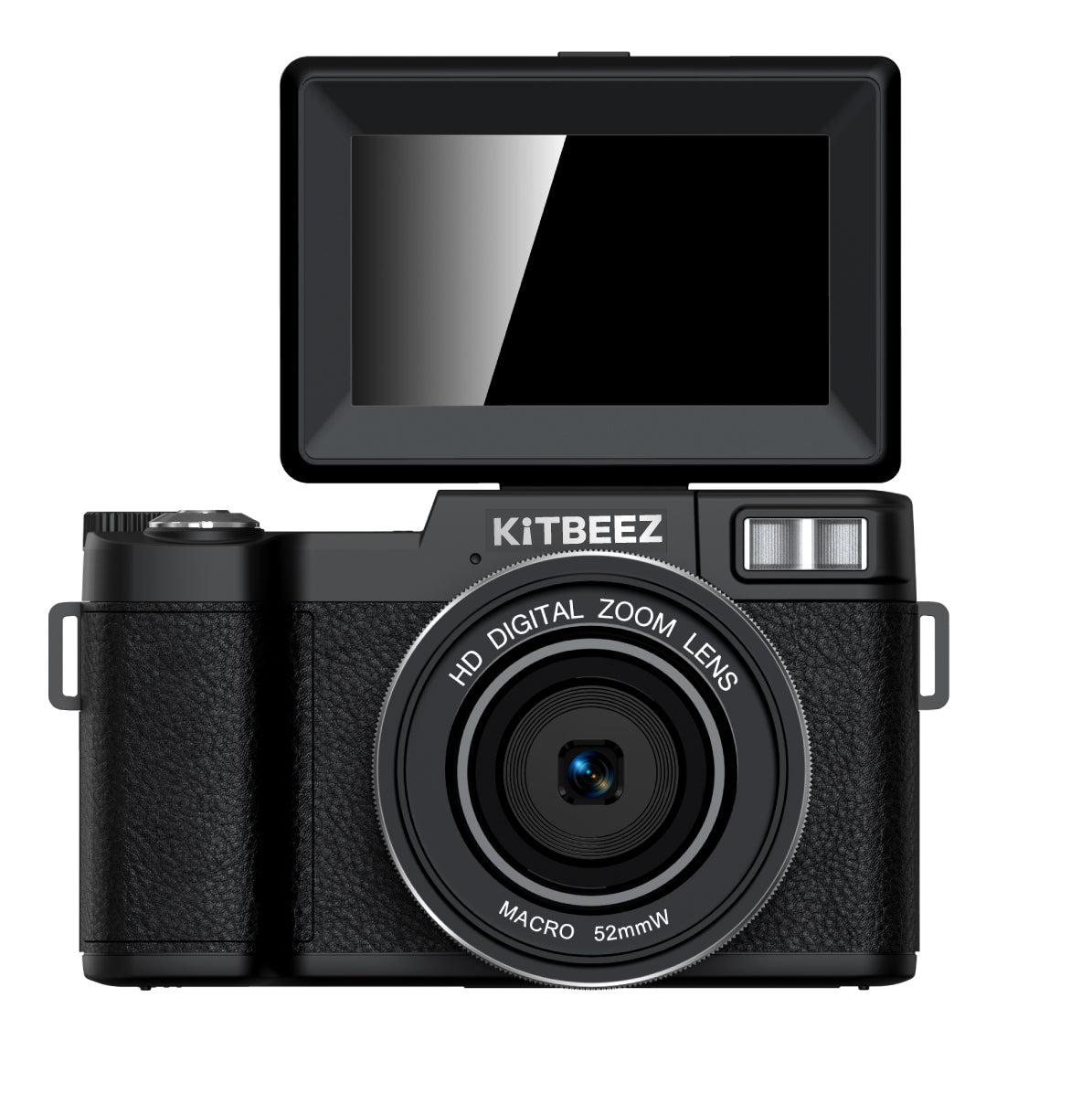 KiTBEEZ KP-4 75MP 180°Flip Screen Selfie 5K Camera