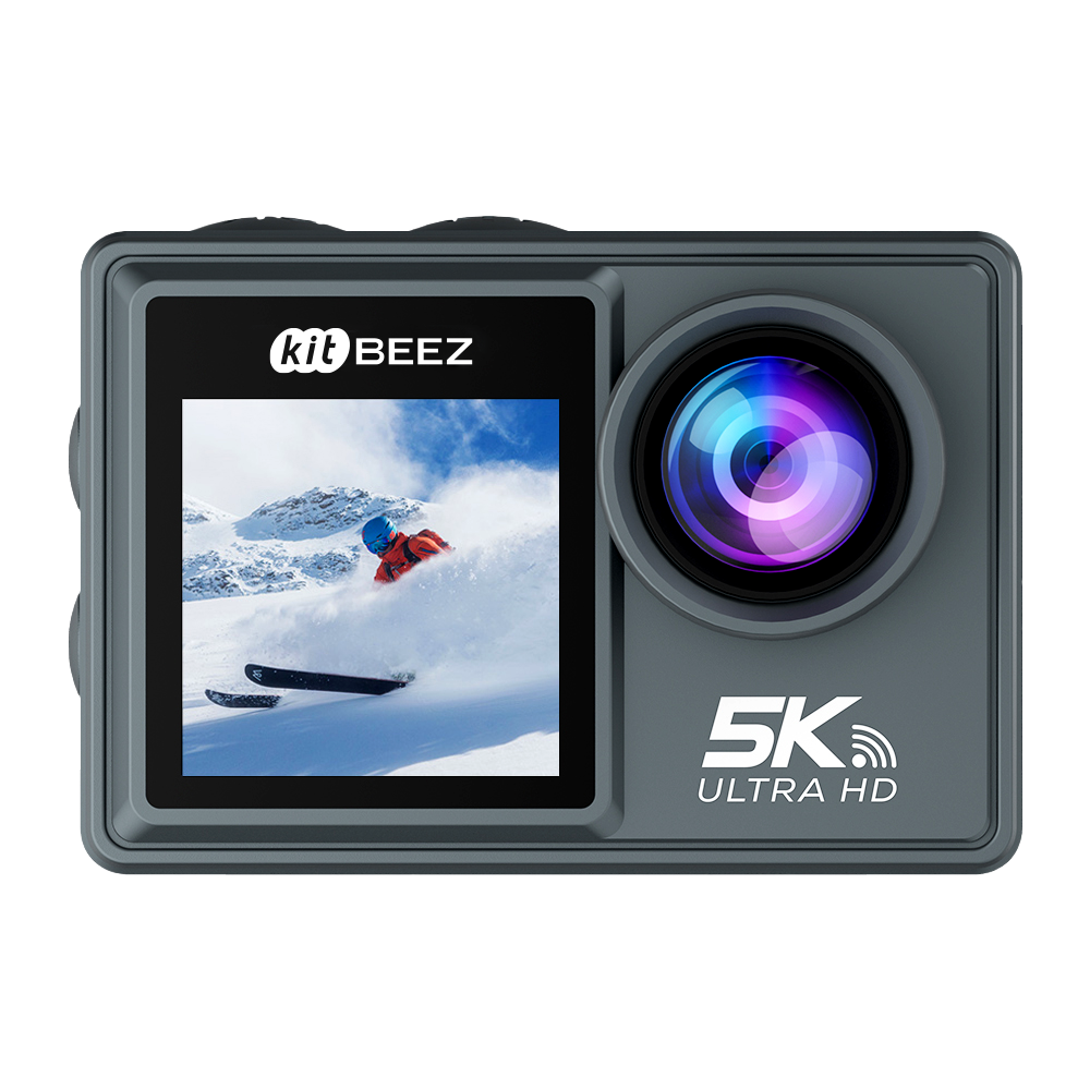 KiTBEEZ KA-1 5K 30FPS Dual Screen Waterproof Action Camera