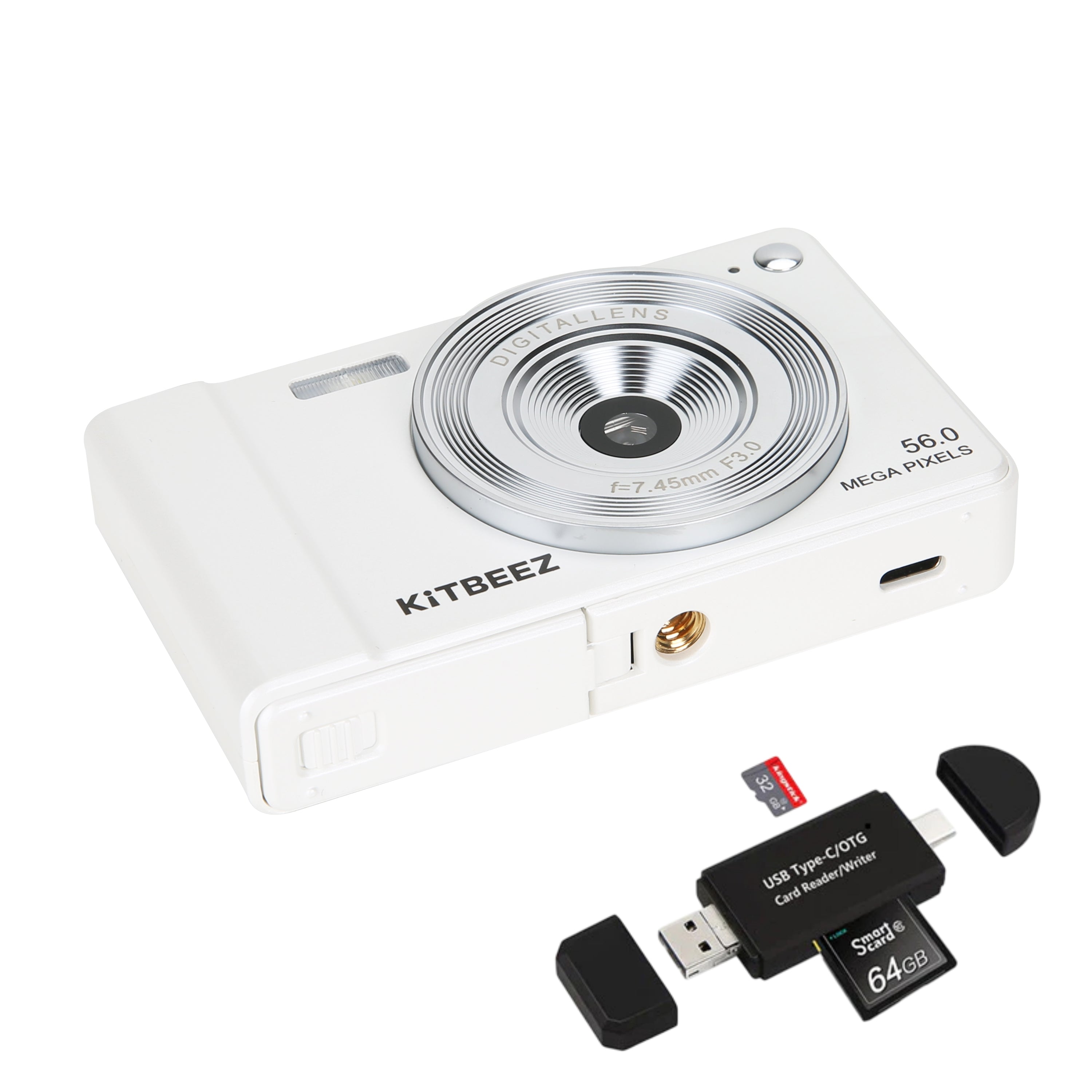 KiTBEEZ KF-2 Digital Camera 56MP 16X Retro Camera