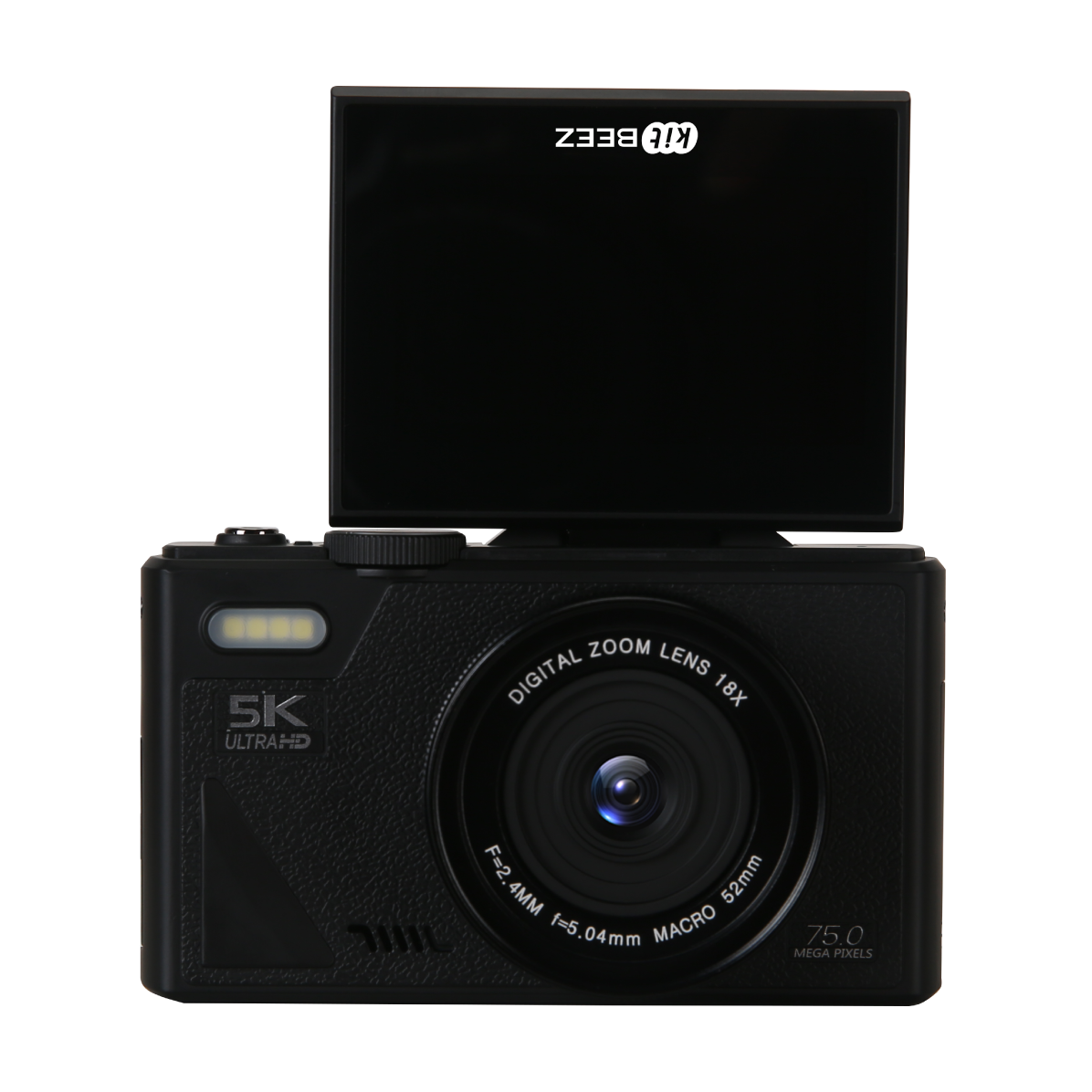 KiTBEEZ KP-2 180°Flip Screen Selfie 5K Camera