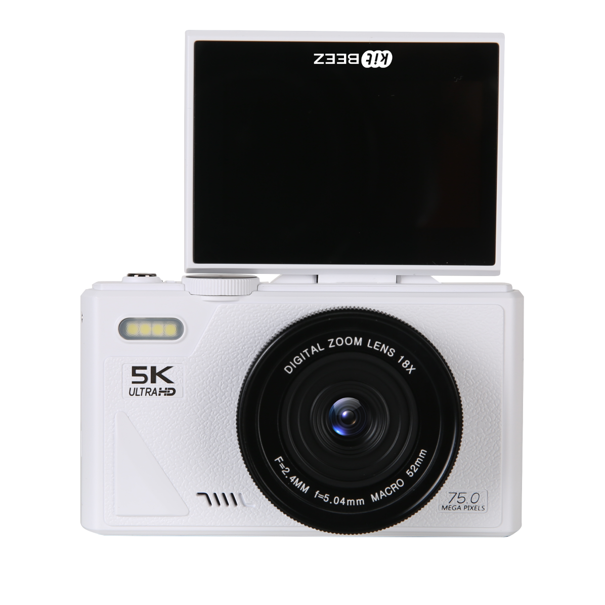KiTBEEZ KP-2 180°Flip Screen Selfie 5K Camera