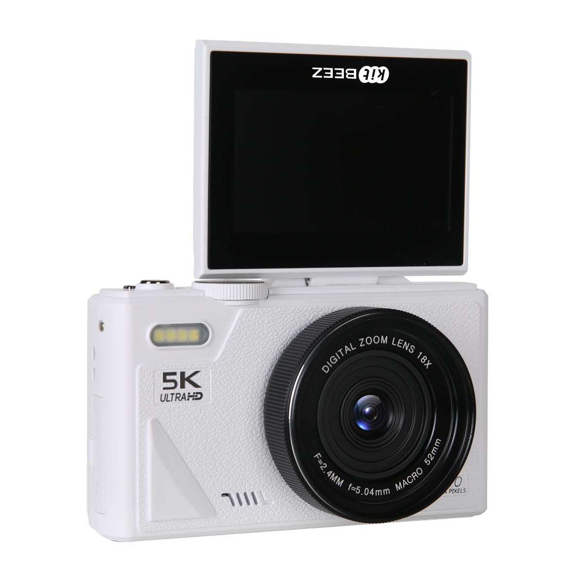 KiTBEEZ KP-2 180°Flip Screen Selfie 5K Camera