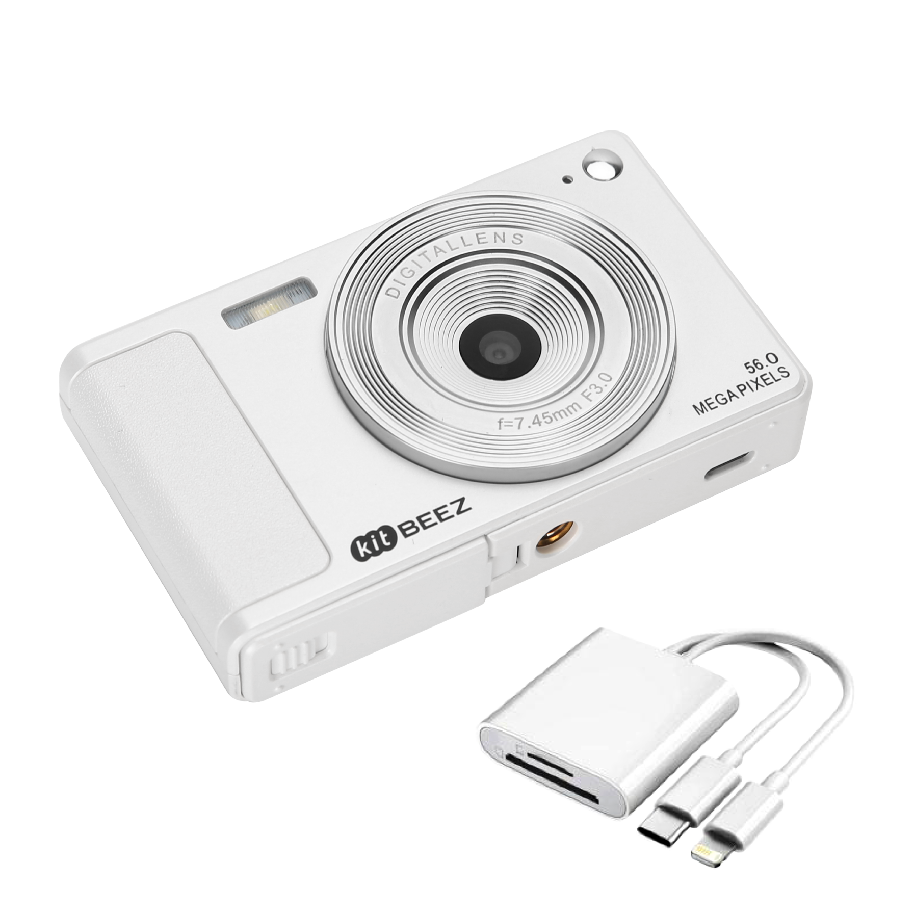 KiTBEEZ KF-2 Digital Camera 56MP 16X Retro Camera