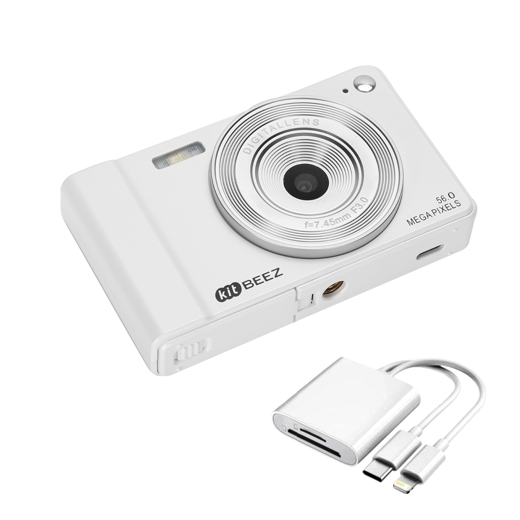 KiTBEEZ KF-2 Digital Camera 56MP 16X Retro Camera