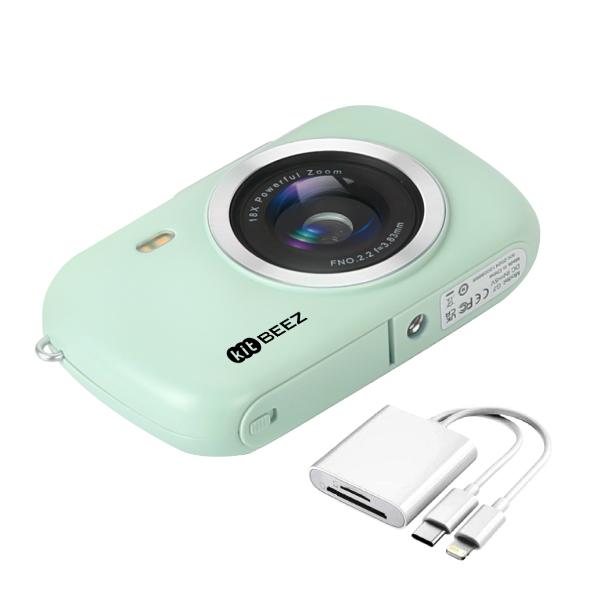 KiTBEEZ KF-3 Digital Camera 64MP 18X Retro Camera