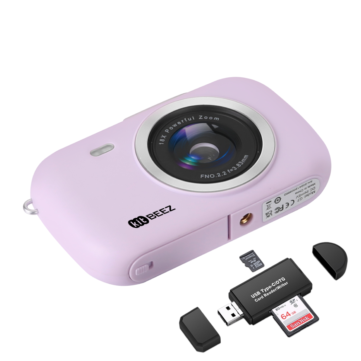 KiTBEEZ KF-3 Digital Camera 64MP 18X Retro Camera