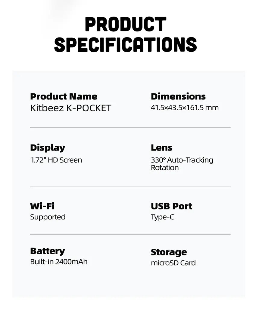 KiTBEEZ K-Pocket detail