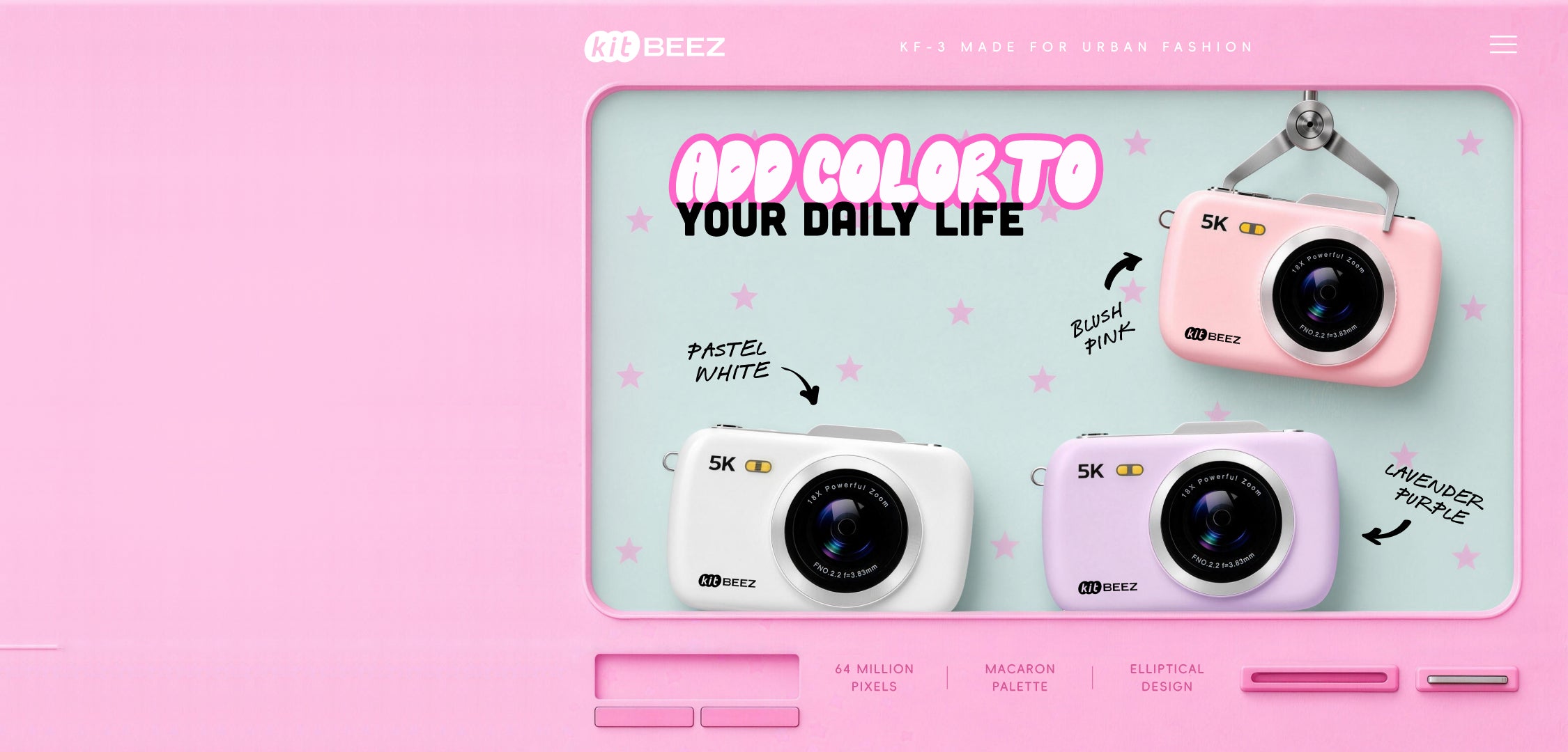 KITBEEZ KF-3 camera collection
